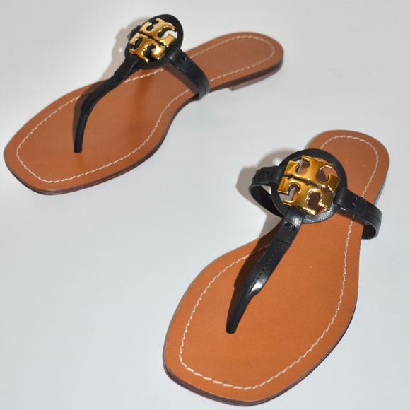 TORY BURCH MINI MILLER LEATHER THONG CALF LEATHER - Picture 4 of 7